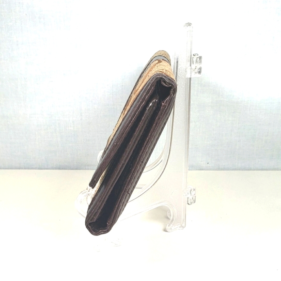 COACH Brown Signature  C Canvas Wallet - Picture 2 of 13